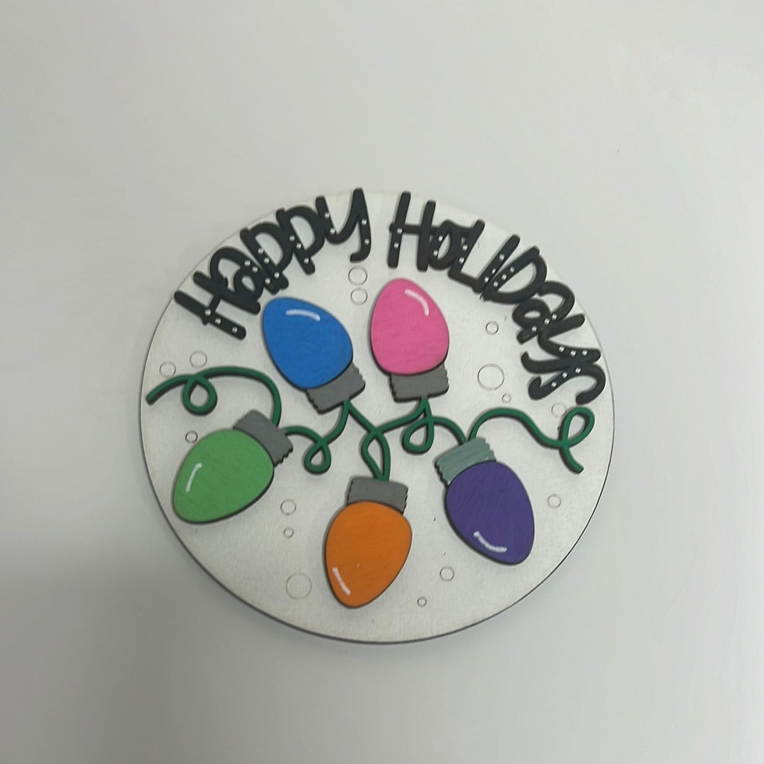 Christmas, Happy Holidays 4.25 Circles