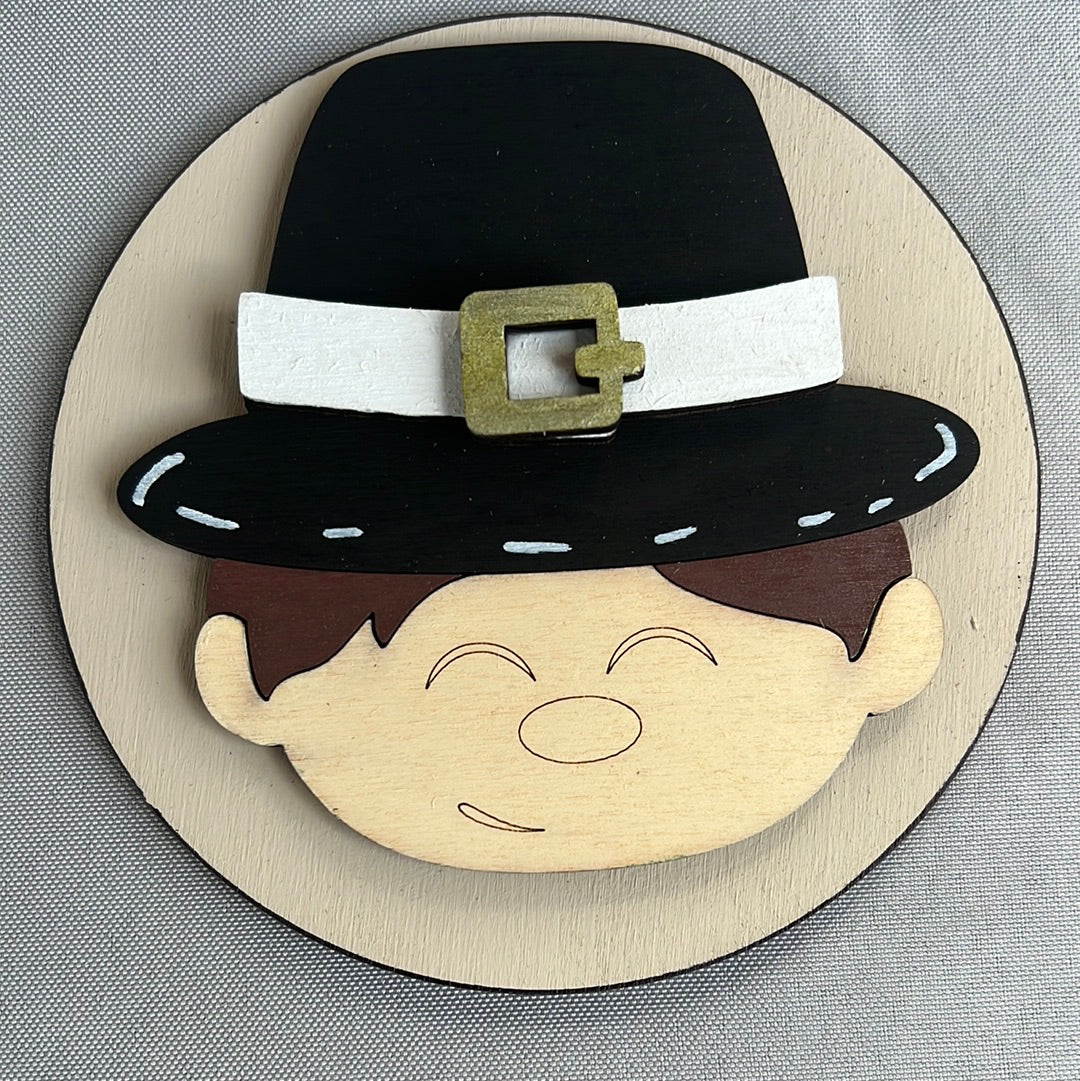 Thanksgiving, Pilgrim Boy 4.25 Circles
