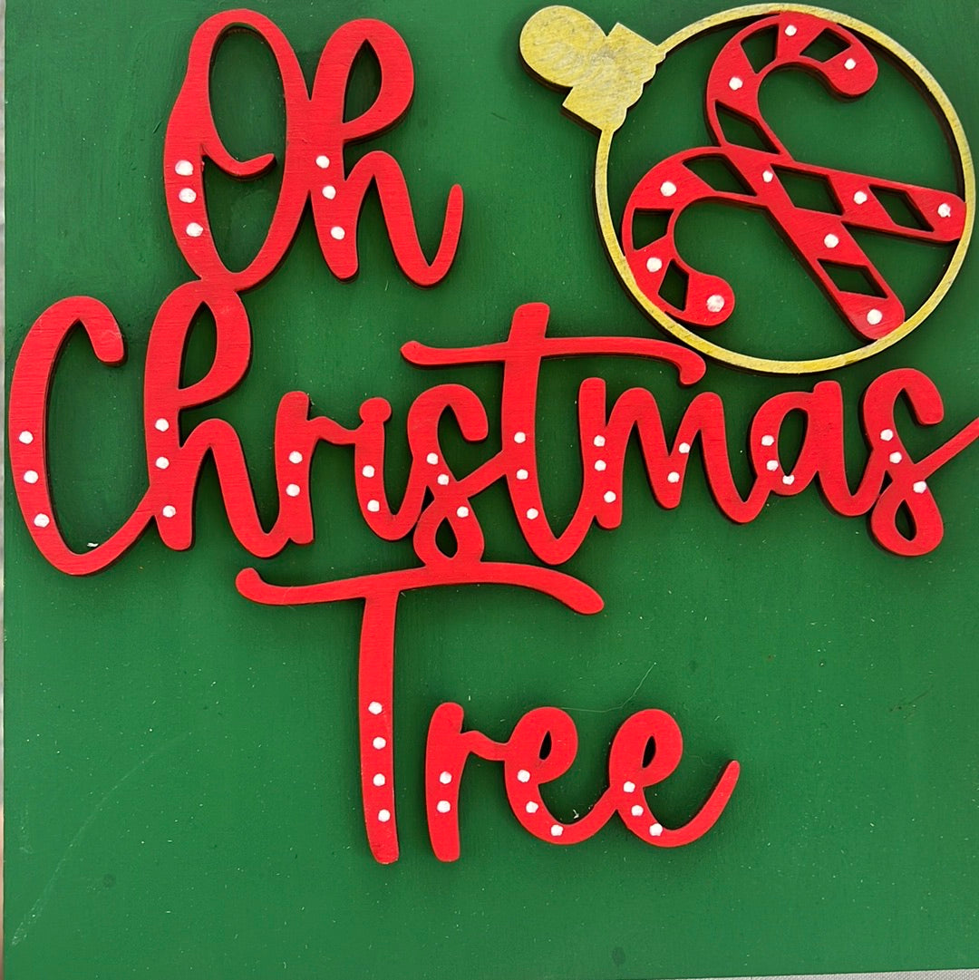 Oh Christmas Tree Ladder Tile