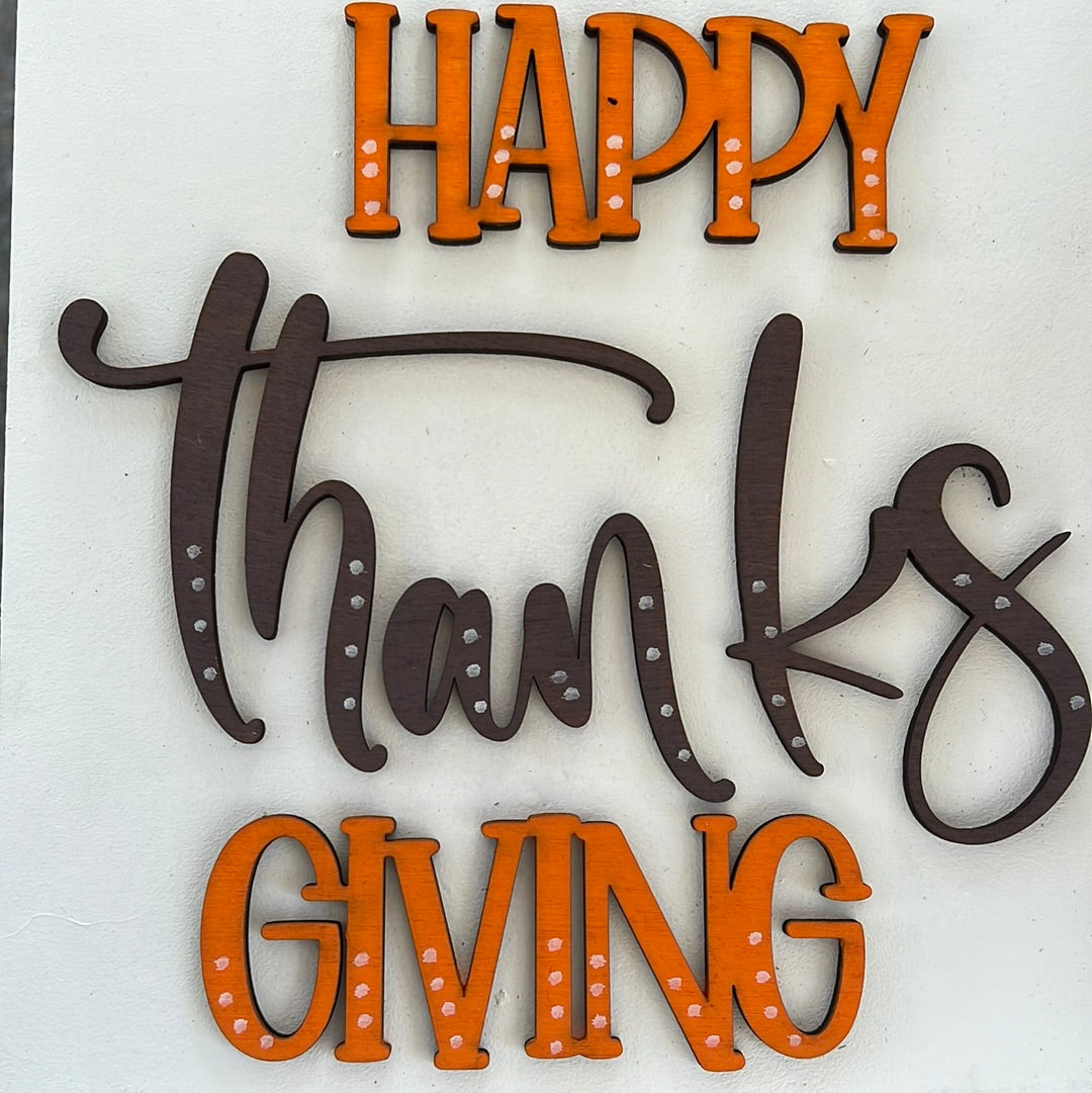 Happy Thanksgiving Ladder Tile